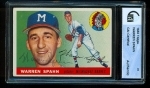 Warren Spahn Autographed Card (Milwaukee Braves)